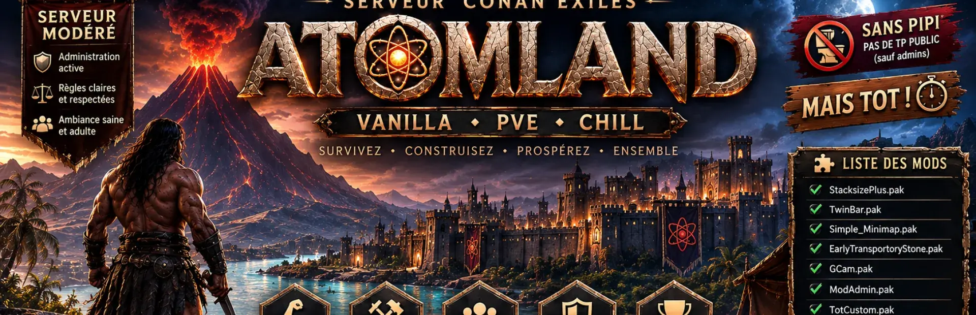 Bannière Atomland [FR/PVE CHILL GAME]